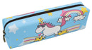 etui Unicorn junior 22 cm polyester blauw