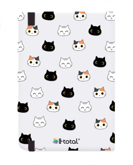 notitieboek Cat A5 21 x 14,8 cm papier wit/zwart