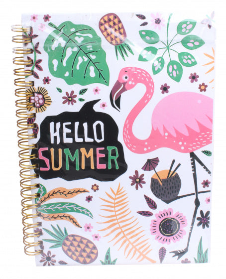 notitieboek Hello Summer softcover A5 papier/karton