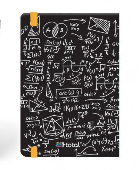notitieboek Matematic A5 21 x 14,8 cm papier zwart/wit