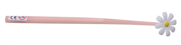 pen bloem meisjes 24 cm rubber oranje/wit