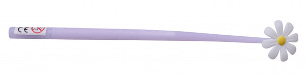 pen bloem meisjes 24 cm rubber paars/wit