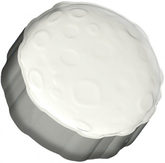 powerbank moon 4000 mAh 9 cm grijs/wit