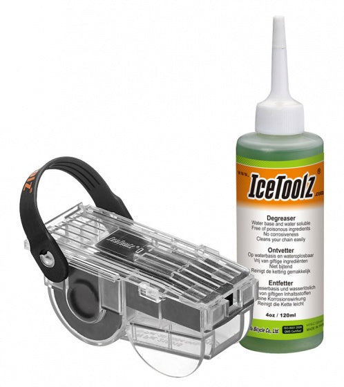 Kettingreiniger met ontvetter (120ml) IceToolz 240C212 (set)