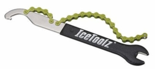 Pedaalsleutel met haak en freewheelafnemer 1/2 x 1/8" IceToolz 34S2