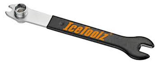 Pedaalsleutel IceToolz 34OO combi steek- & dopsleutels