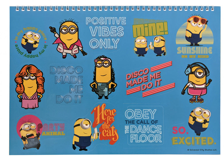 schetsboek Minions junior 33 x 22 cm 40 pagina's