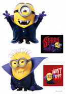 muursticker Minions Dracula 29,7 x 42 cm geel 2-delig