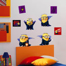 muursticker Minions Dracula 29,7 x 42 cm geel 2-delig