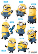 muursticker Minions Friends 29,7 x 42 cm geel 2-delig