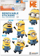 muursticker Minions Friends 29,7 x 42 cm geel 2-delig