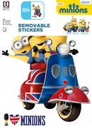 muursticker Minions Scooter junior 50 x 70 cm geel