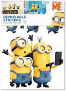 muursticker Minion Selfie & Run junior 50 x 70 cm geel