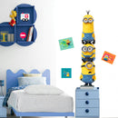muursticker Minions Trio 29,7 x 42 cm vinyl geel 2-delig