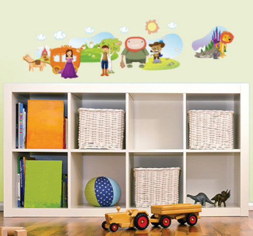 muursticker Puss In Boots junior 50 x 70 cm oranje