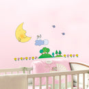 muursticker Sweet Moon junior 50 x 70 cm vinyl geel