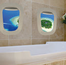 muurstickers Air Island 60 x 38 cm PVC 2-delig