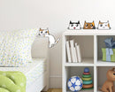 muurstickers Cats A3 vinyl 2 stuks