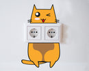 muurstickers Cats A3 vinyl 2 stuks