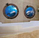 muurstickers Submarine 20 x 30 cm PVC 2-delig