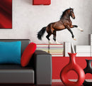 muursticker Horse junior 50 x 70 cm PVC bruin