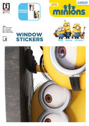 raamsticker Minions Manhole 24 x 34 cm geel 2-delig
