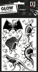 stickervel Dino junior 19 x 10 cm PVC wit/zwart