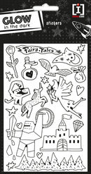 stickervel Fairy junior 19 x 10 cm PVC wit/zwart