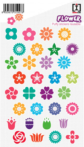 stickervel Flower junior 19 x 11 cm PVC