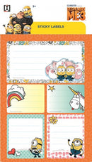 stickervel Minions junior 19 x 11 cm oranje 2 stuks