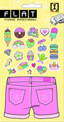 stickervel Pants junior 19 x 10 cm PVC roze