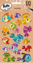 stickervel Puffy Fishes junior 19 x 10 cm papier