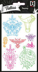 stickervel Tattoo Blades junior papier 8 stuks