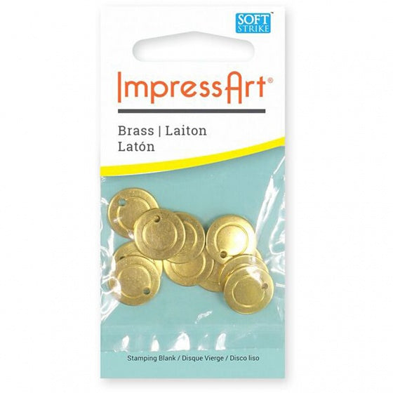 koper label 1,3 cm rond 11 stuks goud