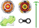 tollen set Fox vs. Sword Knight 5,5 cm rood/oranje