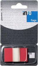 plakstrip Info Flags 25 x 43 mm rood 50 vellen
