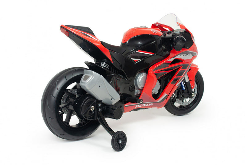 elektrische kindermotor Honda CBR 12V rood