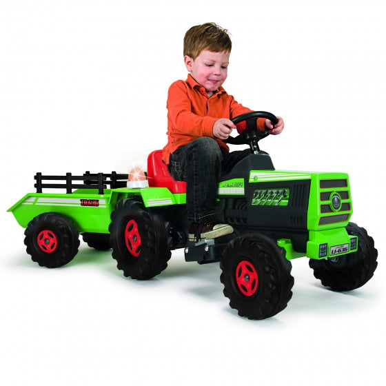 Injusa Tractor Basic + Aanhanger 6V 1+