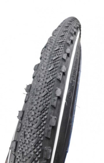 bandenset 26 x 2.00 (54-559) rubber zwart/wit