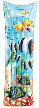 luchtbed Vissen 183 x 69 cm blauw