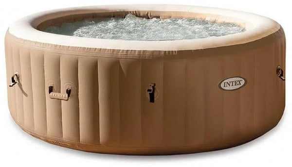 Intex 28476 Purespa Bubble Massage Jacuzzi 4-persoons Set + Energy Efficient Afdekzeil