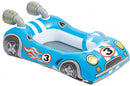 opblaasvoertuig raceauto junior 107 x 69 cm vinyl blauw
