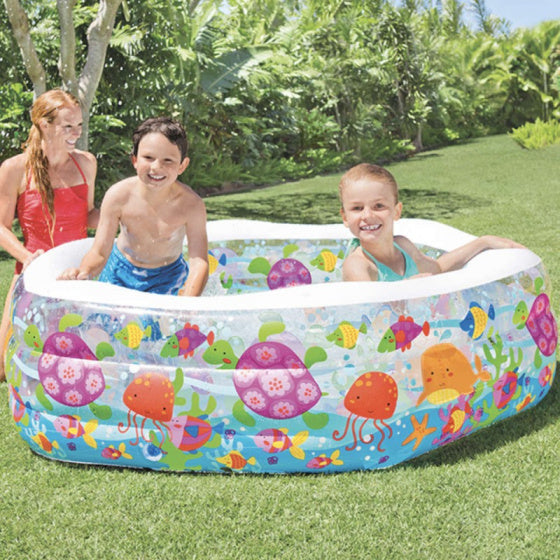 Intex 56493NP Ocean Reef Opblaasbare Zwembad 191x178x61 cm