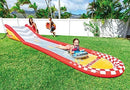 waterglijbaan junior 5,6 x 1,2 m vinyl grijs/rood 3-delig