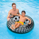 zwemband zwart 114 cm vinyl zwart