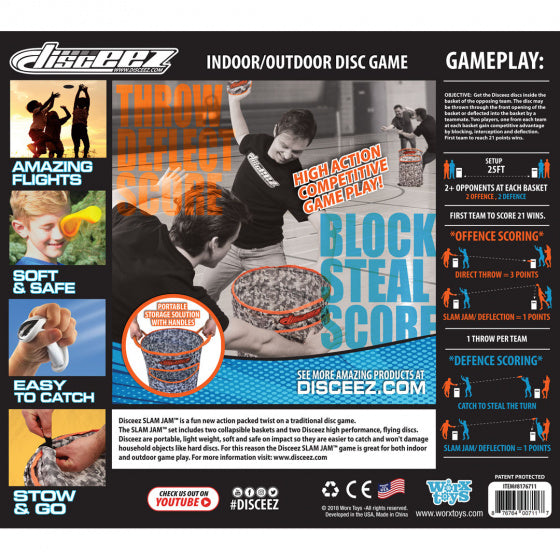 frisbeeset Disceez Slam Jam junior siliconen 4-delig