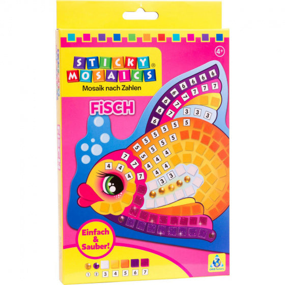 mozaïeken sticky mosaics vis junior oranje