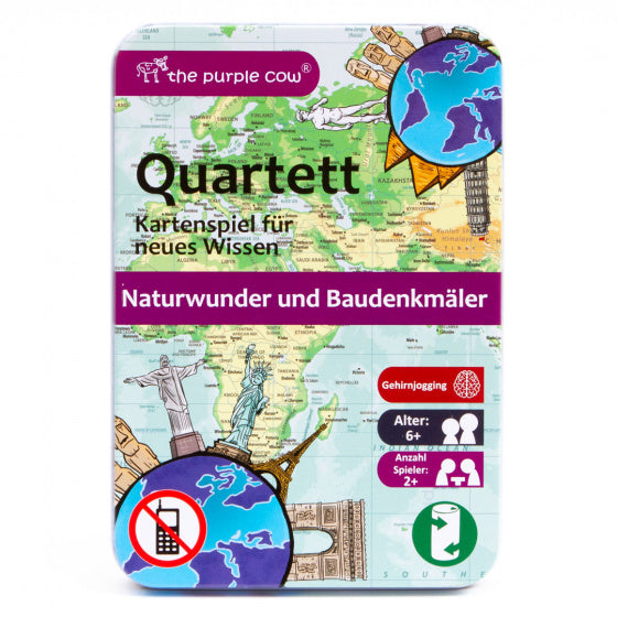 kwartet natuurlijke wonderen 16 x 11 cm papier