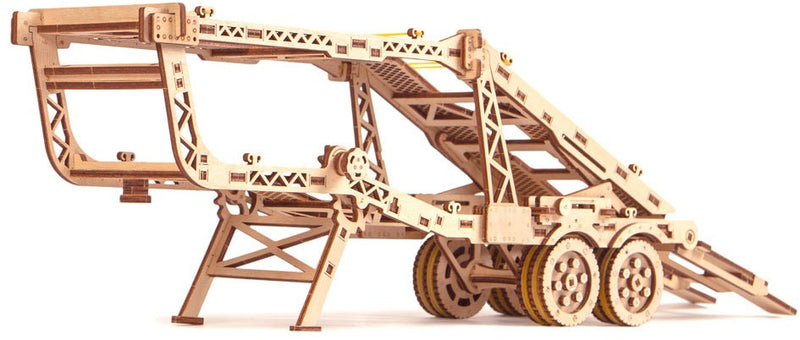 modelbouwset autotrailer hout naturel 229-delig