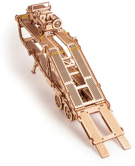 modelbouwset autotrailer hout naturel 229-delig
